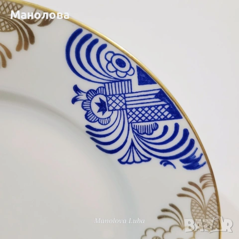 Троен комплект, порцеланова чаша за чай Echt Tuppack., снимка 6 - Други ценни предмети - 54011896