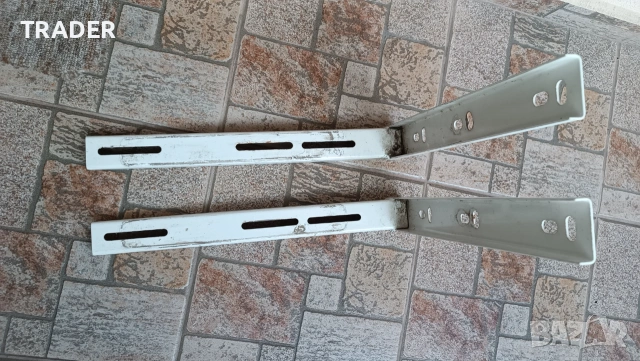 Стойки за климатик 400 х 450 x 50 mm - дебелина 1.5 mm. Бели, снимка 2 - Климатици - 43845294