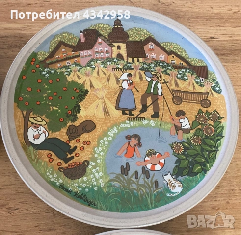Комплект стенни чинии Winterling.1970-те , снимка 7 - Антикварни и старинни предмети - 54660701