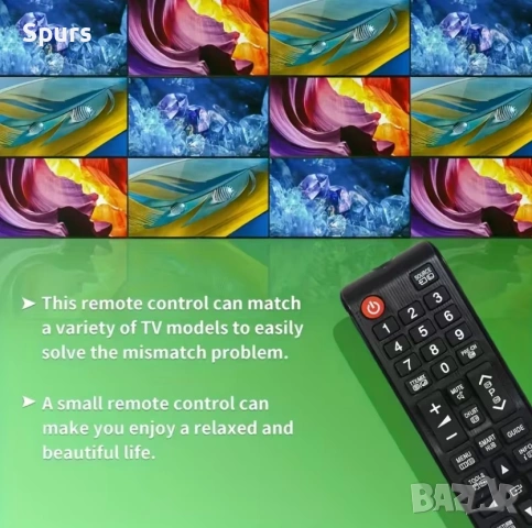 Универсално дистанционно за Samsung TV BN59 – съвместимо с повечето модели, снимка 2 - Дистанционни - 54211100