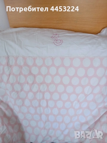 Бебешки-детски балдахин, обиколници,матрак алое вера и чаршафчета, снимка 17 - Спално бельо и завивки - 51487335