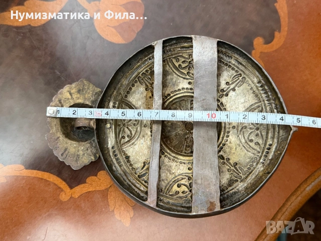 Сребърна единична възрожденска пафта, снимка 7 - Антикварни и старинни предмети - 54616081