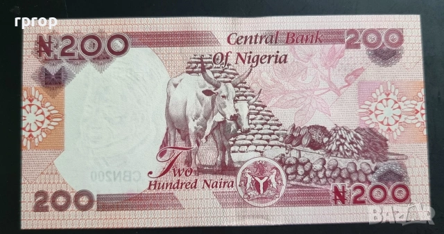 Нигерия.
200 найра. 2023/ UNC., снимка 2 - Нумизматика и бонистика - 48749704