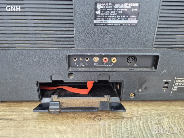 Радиокасетофон Sharp GF-8585H, снимка 8 - Радиокасетофони, транзистори - 55191754