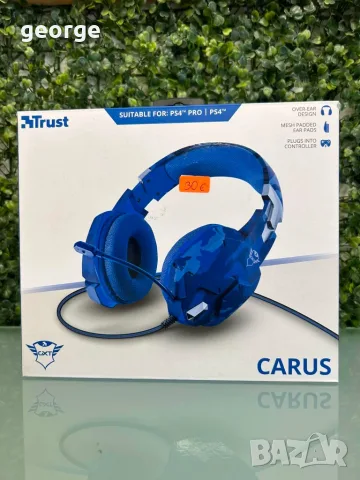 Геймърски слушалки Trust Carus GXT 322B - нови