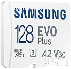 Карта памет Samsung EVO Plus 128GB microSDXC, снимка 2 - Карти памет - 55034346