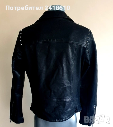 All Saints Crow Biker Leather Jacket Mens Size S ОРИГИНАЛ! Ест. кожа!, снимка 18 - Якета - 54249054
