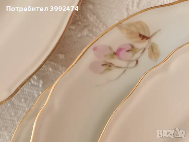 Изискан сервиз чинии, със златен кант, снимка 6 - Чинии - 55544044
