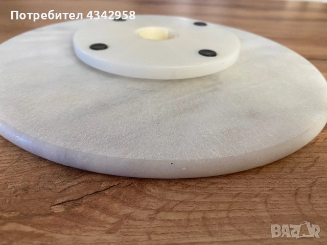 Въртяща се мраморна поставка / Lazy Susan.1960-1970г., снимка 4 - Антикварни и старинни предмети - 54553558