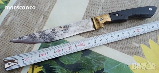 Стар кован бургуджийски нож , снимка 2 - Ножове - 54094953