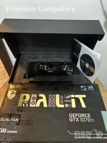 Видеокарта Palit Dual GTX1070Ti, снимка 2 - Видеокарти - 54768265