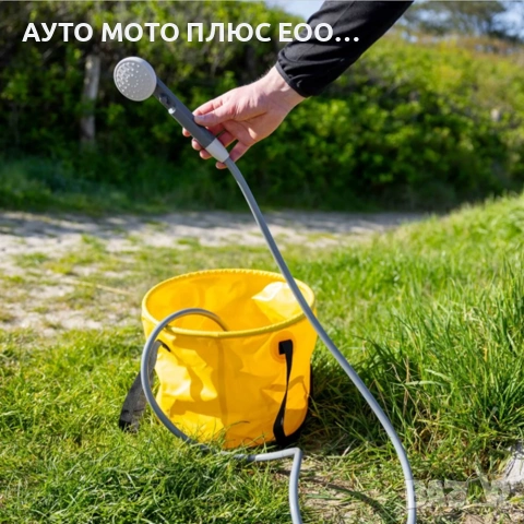 Портативен къмпинг душ с електрическа помпа и акумулаторна батерия 5000 mAh (5V), снимка 6 - Къмпинг мебели - 55040431