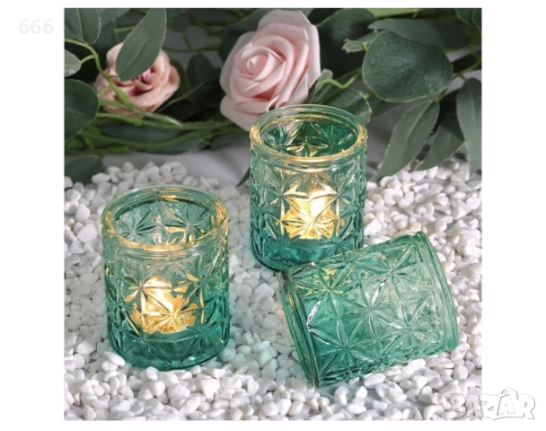 Пакет от 12 поставки за свещи, снимка 4 - Други стоки за дома - 54183144