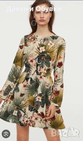 Къса лятна рокля H&M пеперуди , снимка 9 - Рокли - 54792424