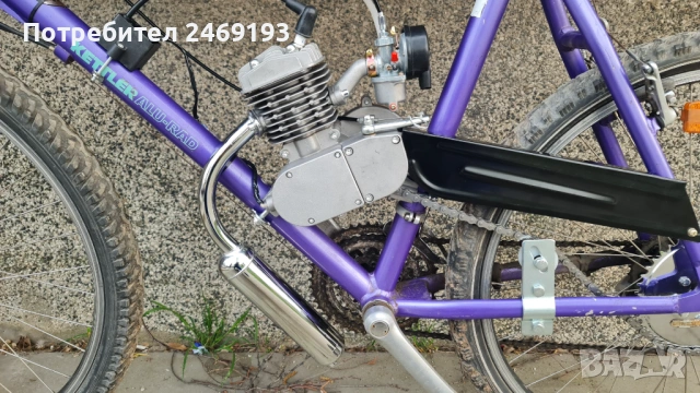 Моторно колело 80куб с нов двигател , снимка 2 - Велосипеди - 53578346