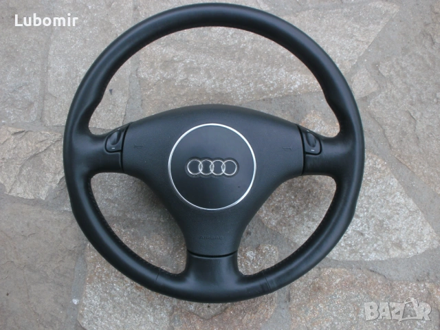Трилъчев волан Ауди А3,А4,А6 - оригинален - кожен - мулти !, снимка 3 - Части - 54247692