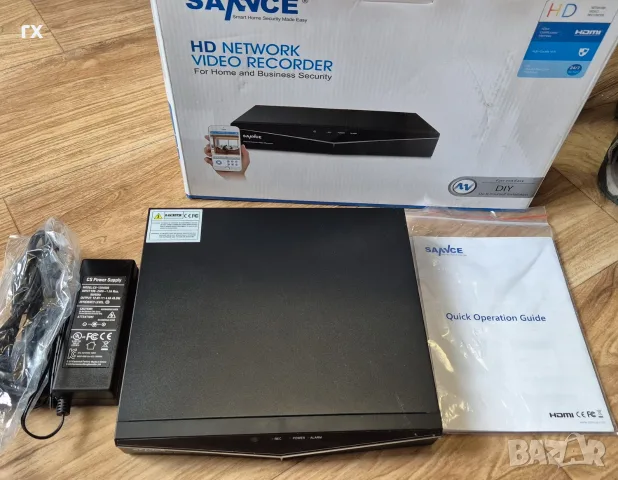 4-канален NVR / Мрежов видеорекордер SANNCE HD (s XPOE)