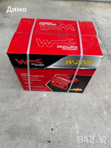 Инверторни бензинови генератори Würzburg W-2200 2.2 kVA | Нови | 230V | Тиха работа, снимка 3 - Генератори - 55132580