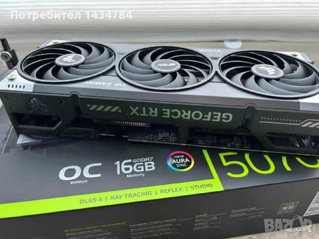 ASUS TUF Gaming GeForce RTX 5070 Ti, снимка 2 - Видеокарти - 54981917