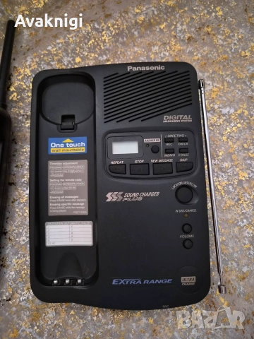 Panasonic KX-TCM506BXB – безжичен телефон с телефонен секретар (Made in Japan), снимка 4 - Стационарни телефони и факсове - 55179538
