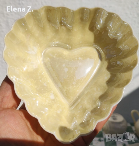 Belleek винтидж купички-сърца от фин ирландски порцелан, снимка 3 - Декорация за дома - 54966235
