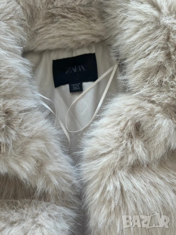 Дамски елек Zara с косъм, снимка 2 - Якета - 54243107