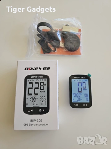 Bikevee BKV-300 GPS Велокомпютър – Безжичен, GPS, IPX7, 2.4" дисплей, снимка 8 - Аксесоари за велосипеди - 54939595
