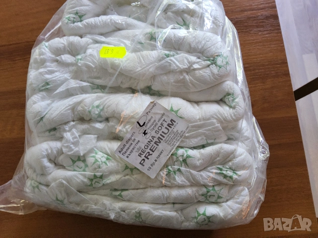 6бр. памперси на възрастни р-р M и 10бр. р-р L