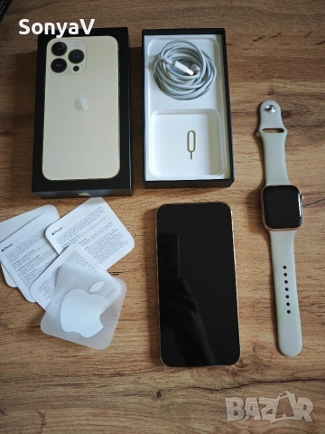 iPhone 13 Pro 128GB Gold + Apple Watch SE 44mm, снимка 3 - Apple iPhone - 54962988