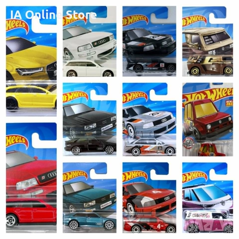 Hot Wheels Audi RS6 Avant; RS2; 87 quattro; 90 quattro; VW T3 Custom; ID. Buzz Bomb; Tooned Volkswag