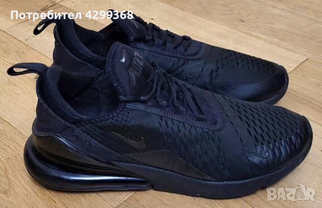 Дамски маратонки Nike Air Max 270 Triple Black sneakers, снимка 2 - Маратонки - 54497306