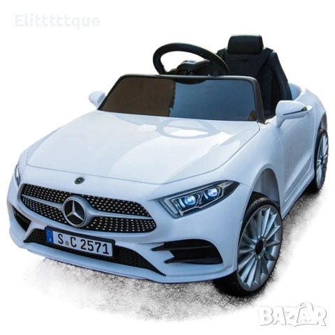 Акумулаторна кола Mercedes Benz CLS350 с кожена седалка 12V, снимка 2 - Детски велосипеди, триколки и коли - 54970218