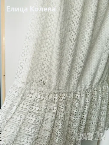 Benetton дълга бяла пола M-L, снимка 2 - Поли - 55311455