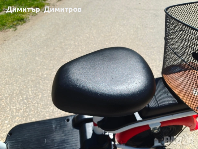 Електрически скутер EcoWay B13, 350W, двуместен, 35 km/h, снимка 4 - Велосипеди - 54570417