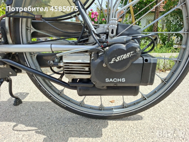 Велосипед с двигател бензинов Saxonette Luxus Sachs Made in Germany, снимка 3 - Велосипеди - 54604266