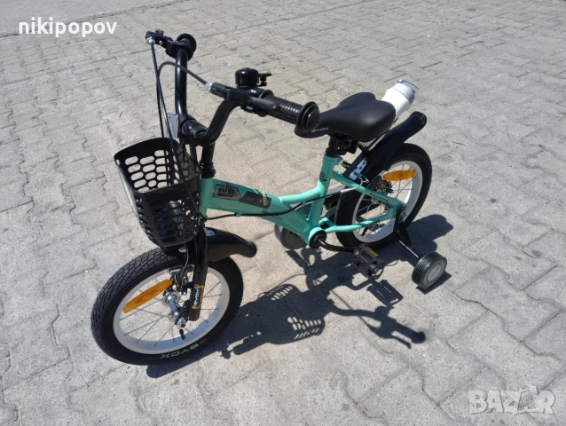 X Детски велосипед 14" ROBO мента, снимка 7 - Велосипеди - 54395049
