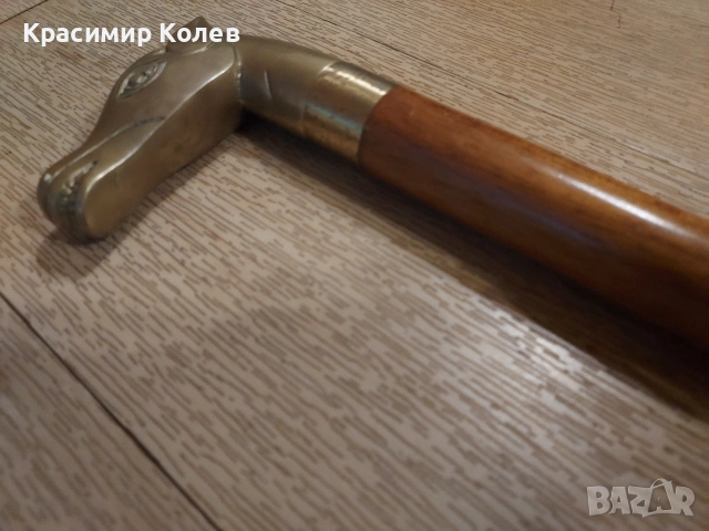 Стар бастун с месингова конска глава , снимка 8 - Други - 54671356