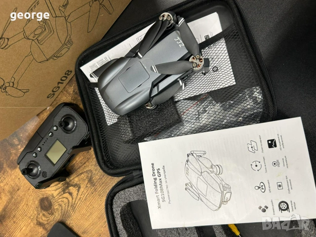 Дрон XMART FOLDING GPS SG108, снимка 11 - Дронове и аксесоари - 54038168