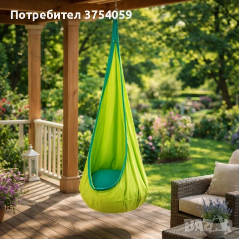 Висящ стол пашкул Cocoon - идеален за игра и релакс, снимка 7 - Градински мебели, декорация  - 55162425