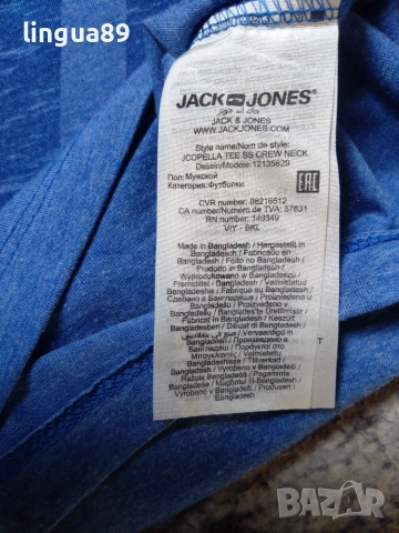 Jack & Jones Core мъжка тениска с графика размер S, снимка 7 - Тениски - 55224603