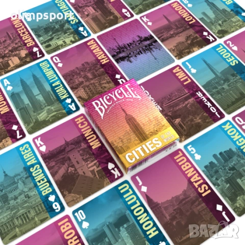 Карти за игра Bicycle Cities of the World , снимка 2 - Карти за игра - 54286197