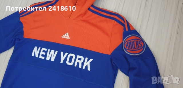 Adidas NBA New York Knicks Hoodie Mens Size M ОРИГИНАЛ! Мъжки Суичър!, снимка 11 - Спортни дрехи, екипи - 54975898