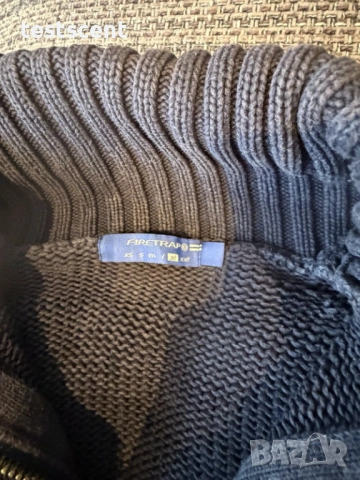 мъжка плетена жилетка Firetrap Zip Up Cardigan Size XL кардиган Vintage , снимка 9 - Пуловери - 54311632