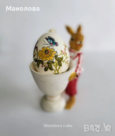 Шест яйца и коктиера с зайче-великденска украса., снимка 7 - Други - 54061683