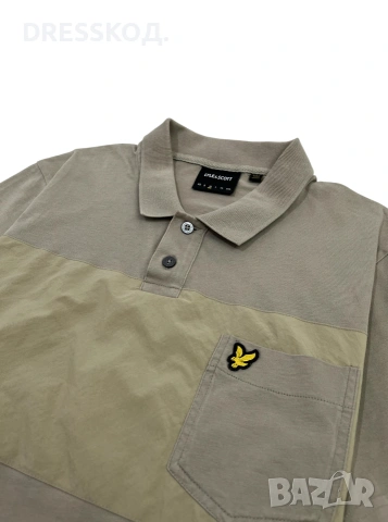 Lyle & Scott оригинална мъжка тениска с яка, M размер , снимка 3 - Тениски - 55163544