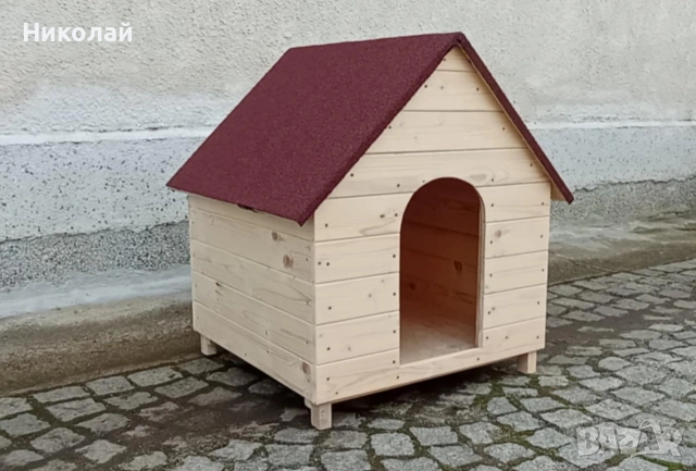 Дървена къща за котки и малки породи кучета котешка къща кучешка къща котка куче, снимка 8 - Други стоки за животни - 49349186