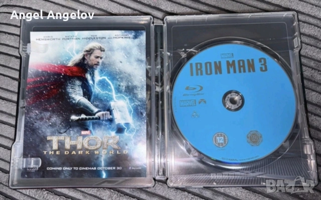 IRON MAN 3 (2013) Zavvi Exclusive Ltd Ed Blu-ray UK Steelbook. С БЪЛГАРСКИ СУБТИТРИ ЦЕНА 20 ЕВРО, снимка 4 - Blu-Ray филми - 54774427