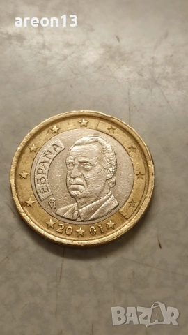 1 евро Испания 2001