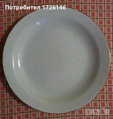 Порцеланови чинии със златен кант 8 броя Rörstrand, Sweden 