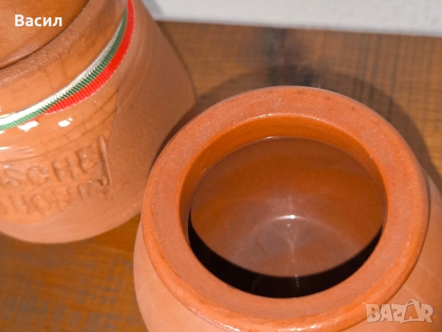 Традиционни битови гърненца за мед и кисело мляко (3 броя), снимка 5 - Декорация за дома - 53972206